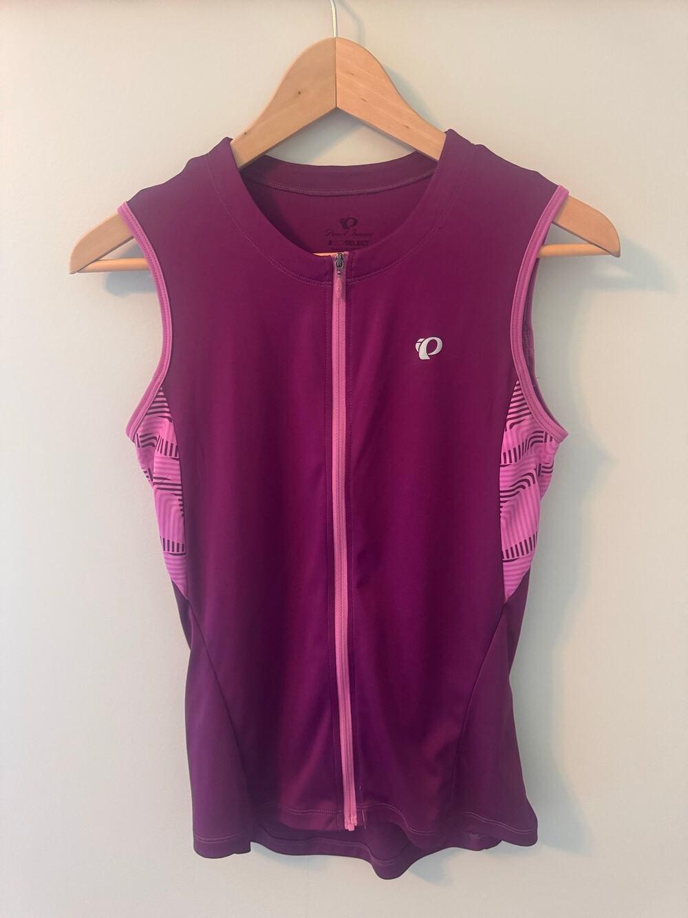 Pearl Izumi Select Women's Cycling Jersey Small Purple Pink Full Zip Sleeveless